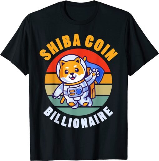 Shiba Coin The Billionaire Loading Token Coin Shiba Inu Logo T-Shirt