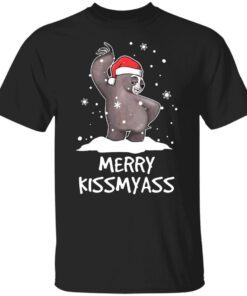 Sloth merry kissmyass Christmas Tee shirt