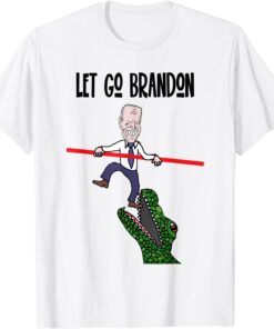 Socialdudtees anti Biden Let's go Brandon with Croc Tee Shirt