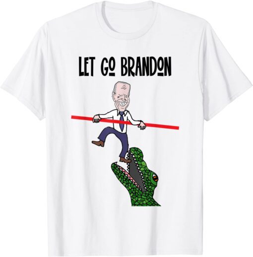 Socialdudtees anti Biden Let's go Brandon with Croc Tee Shirt