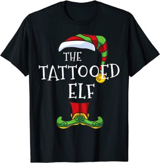 The Tattooed Elf Matching Family Group Christmas Pajama Tee ShirtThe Tattooed Elf Matching Family Group Christmas Pajama Tee Shirt