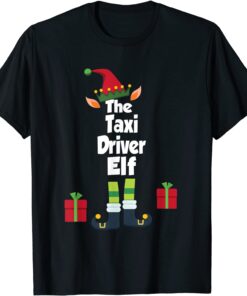 The Taxi Driver Elf Family Matching Christmas Pajama Tee Shirt