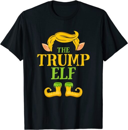 The Trump Elf Group Matching Family Christmas Tee Shirt