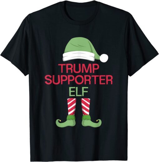 The Trump Supporter Elf Family Christmas Tee Shirt