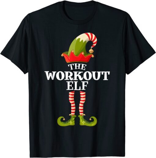 The Workout Elf Christmas Group Matching Family Tee Shirt