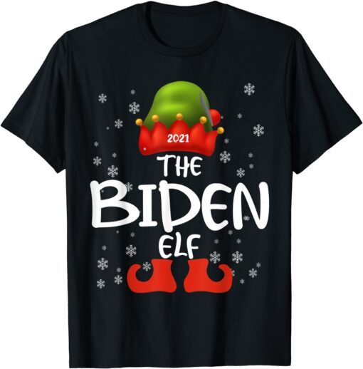 The biden Elf Family Matching Christmas Group Tee T-Shirt