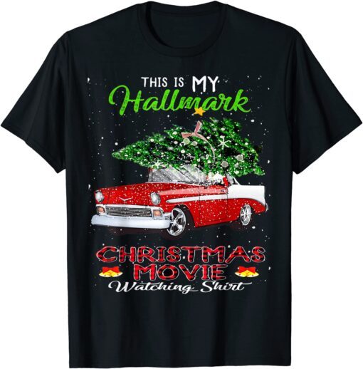 This Is My Christmas Movie Watching with Vintage Truck Tee Shirt