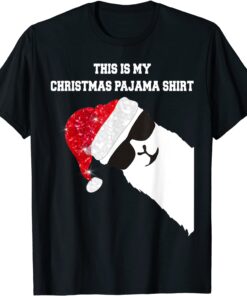 This Is My Christmas Pajama Alpaca Llama Xmas Tee Shirt