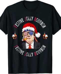 This Is My Christmas Pajama Festive Jolly Bourbon Drinking Tee Shirt