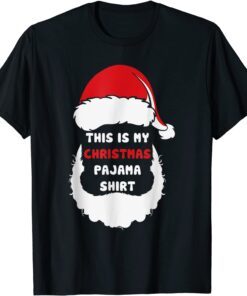 This Is My Christmas Pajama Santa Hat Xmas Lights 2021 T-Shirt