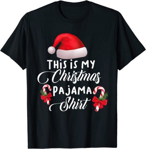 This Is My Christmas Pajama Xmas Holiday Tee Shirt