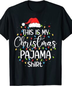 This Is My Christmas Pajama Xmas Lights Holiday Shirt