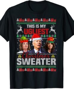 This Is My Ugliest Christmas Anti Biden Sweater Tee Shirt