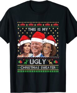 This Is My Ugly Christmas Anti-Biden Sweater Xmas T-Shirt