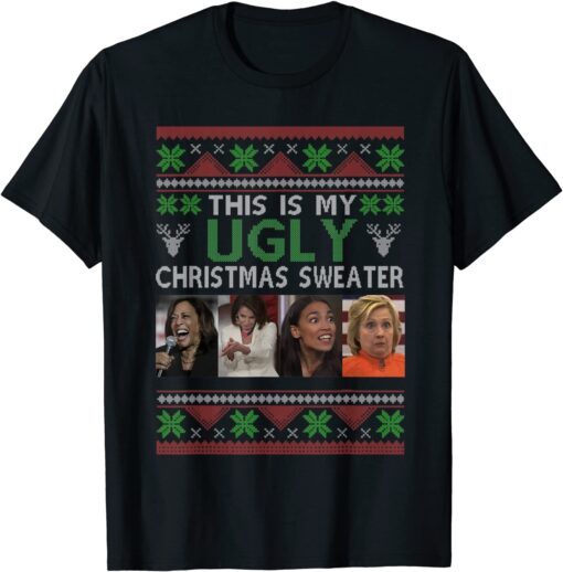 This Is My Ugly Christmas Anti-Biden Xmas Pajamas Tee Shirt