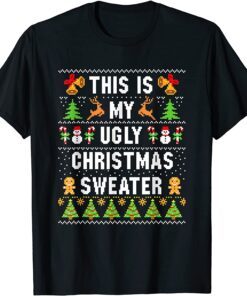 This Is My Ugly Christmas In July Sweater Summer Tee Shirt