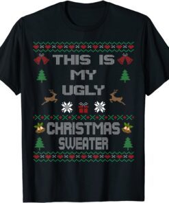 This Is My Ugly Christmas In July Sweater Tee Shirt