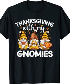 Three Cute Gnomes With Pumpkin Spice Fall Yall Autumn Gnome Tee Shirt