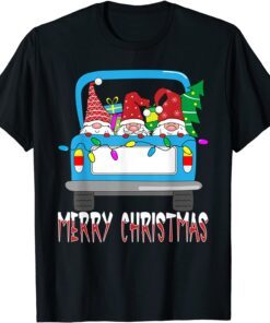 Three Gnome Merry Christmas Gnome Family Pajama Xmas Tee Shirt