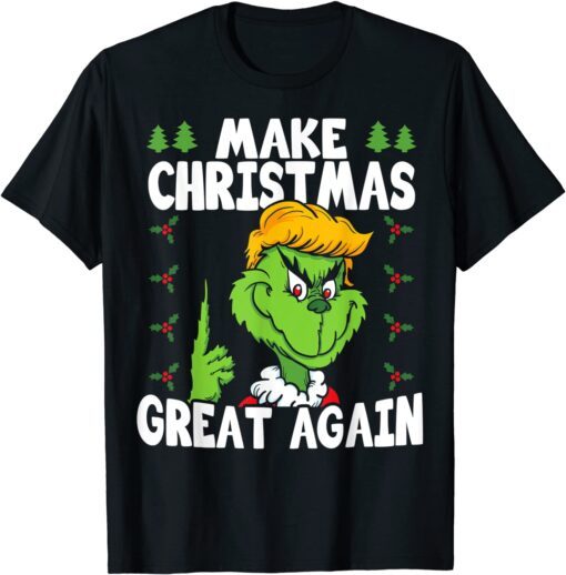 Trump 2024 Make Christmas Great Again Ugly Sweater Tee Shirt