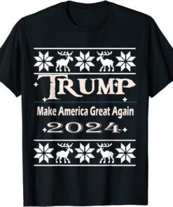 Trump 2024 Make Christmas and America Great Again Tee Shirt