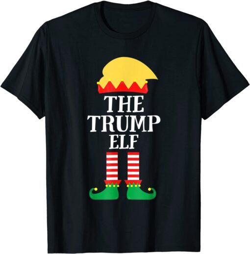 Trump Elf Christmas Matching Family Group Xmas Party Pajama Tee Shirt