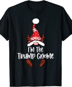 Trump Gnome Buffalo Plaid Matching Family Christmas Pajama Tee Shirt