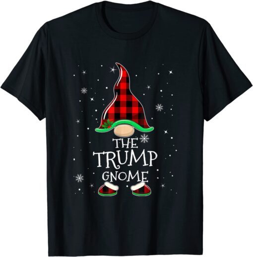 Trump Gnome Matching Family Group Christmas Party Pajama Tee Shirt