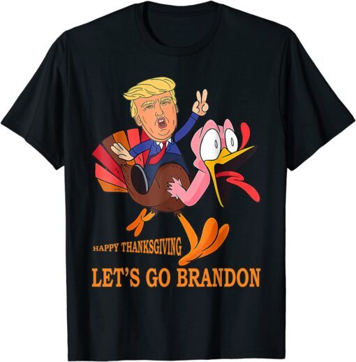 Trump and Turkey Happy Thanksgiving Tee hirt