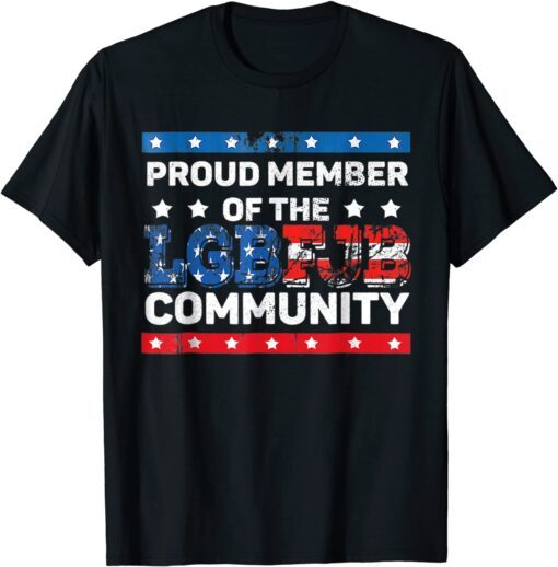 US FLAG Republicans Proud Member Of LGBFJB Community 2021 T-Shirt