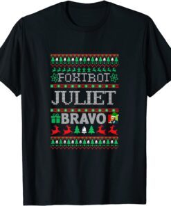 Ugly Christmas Sweater Military Pro American Anti Joe Biden Tee Shirt