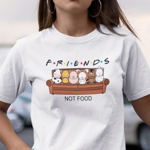 Vegetarian Vegan Friends Not Food Tee ShirtVegetarian Vegan Friends Not Food Tee Shirt