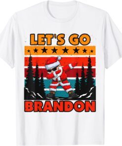 Vintage Christmas Lets Go Branson Brandon Anti Liberal T-Shirt