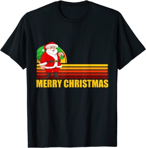 Vintage Christmas Santa Claus Tee Shirt