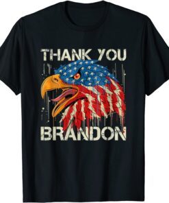 Vintage Eagle Flag Republican Thank You Brandon Tee Shirt