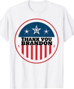 Vintage Thank You Brandon, Lets go Branden USA Flag Tee Shirt