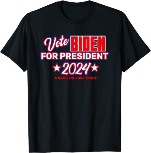 Vote Biden For President 2024 Joe Biden 2024 Democrat Tee Shirt