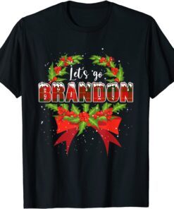 Xmas Let's Go Brandon Buffalo Plaid Red Christmas Maching T-Shirt