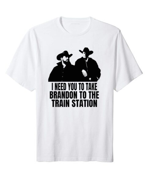 Yellowstone It's Time We Take A Ride To The Train Station Tee Shirt