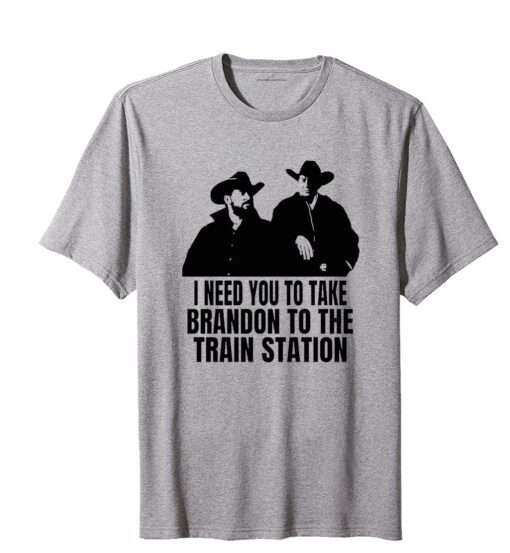 Yellowstone It's Time We Take A Ride To The Train Station Tee Shirt