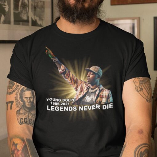 Young Dolph 1985-2021 Legends Never Die Tee Shirt