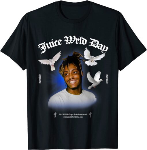 2021 Juice WRLD Day at United Center Aways Remember Classic Tee Shirts