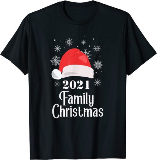 2021 Family Christmas Squad Family Matching Pajama Tee Shirt