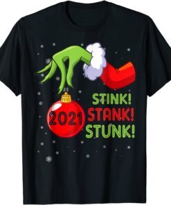 2021 Stink Stank Stunk Christmas Pajama Elf Matching Group X-mas Tee Shirt