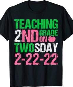 22nd February 2022 Twosday 2-22-22 Aka Math Teacher Tee Shirt