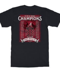 Alabama Crimson Tide 2021 SEC Football Champions Tee Shirt