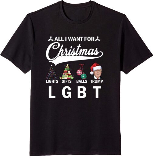 All I Want For Christmas Donald Trump LGBT Christmas T-Shirt