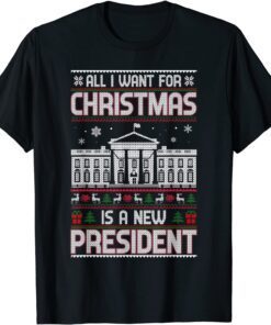 All I Want for Christmas Is a New President Meme Impeach Joe Tee Shirt