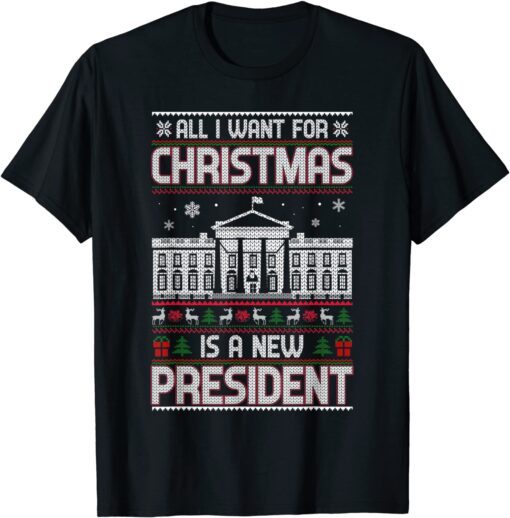 All I Want for Christmas Is a New President Meme Impeach Joe Tee Shirt