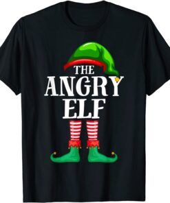 Angry Elf Matching Family Group Christmas Party Pajama Tee Shirt